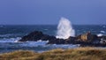 The Ireland coastline during the recent storm