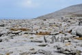 Ireland countryside in Burren with great stones Royalty Free Stock Photo