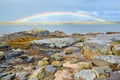 Ireland countryside rainbow Royalty Free Stock Photo