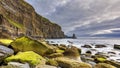 Epic The Cliffs of Moher and castle Ireland Royalty Free Stock Photo
