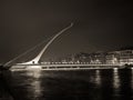 Ireland - Dublin Samuel Beckett Bridge At Night