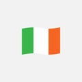 Ireland flag colors flat icon Royalty Free Stock Photo