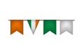 Ireland flag garland.