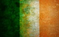 Ireland Flag Grunge Texture Illustration Royalty Free Stock Photo