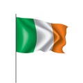 Ireland flag, vector illustration Royalty Free Stock Photo