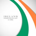 Ireland Independence Day, 24 april greeting card.