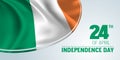 Ireland independence day vector banner, greeting card.