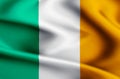 Ireland flag illustration Royalty Free Stock Photo