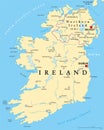 Ireland and Northern Ireland political map