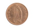 Ireland one penny coin on a white isolated background Royalty Free Stock Photo