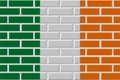 Ireland brick flag illustration