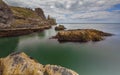 Ireland`s Eye island cliffs.Howth, Dublin, Ireland Royalty Free Stock Photo