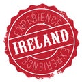 Ireland stamp rubber grunge