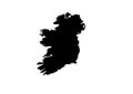 Ireland State Map Vector silhouette