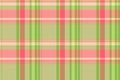 Ireland textile pattern vector, scratched fabric seamless background. Tissue plaid check tartan texture in green and light colors