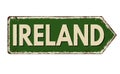 Ireland Vintage Rusty Metal Sign