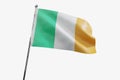 Ireland - waving fabric flag