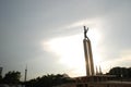 Irian Jaya Liberation Monument in Lapangan Banteng Park of Jakarta Royalty Free Stock Photo