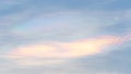Iridescence clouds natural phenomenon In the sky before sunset