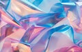 Iridescent Abstract Background with Colorful Holographic Foil Textures
