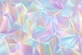 Iridescent Abstract Geometric Background with Pastel Colors and Prism Effect. Royalty Free Stock Photo