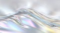 Iridescent abstract metallic waves with fluid swirl pattern in pastel shades Royalty Free Stock Photo