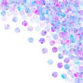 Iridescent beads confetti scatter vector composition. Royalty Free Stock Photo