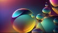 Iridescent Bubble glassy gradients texture background