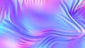 Iridescent chrome wavy cloth fabric abstract background, ultraviolet holographic foil texture, liquid petrol surface, ripples,