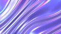 Iridescent chrome wavy gradient cloth fabric abstract background, ultraviolet holographic foil texture, liquid surface, ripples,