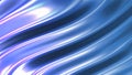 Iridescent chrome wavy gradient cloth fabric abstract background, ultraviolet holographic foil texture, liquid surface, ripples,