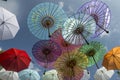 Iridescent colors umbrella Royalty Free Stock Photo