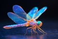 Iridescent Dragonfly Close-Up Royalty Free Stock Photo
