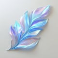 Iridescent feather-like abstract design Royalty Free Stock Photo