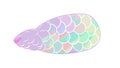 Iridescent Fish Scale Pattern, Abstract Marine Texture Vector, vector design Generative AI Royalty Free Stock Photo