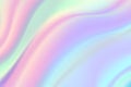 Iridescent foil background. Beautiful holographic texture, rainbow gradient unicorn pattern. Abstract surreal pink