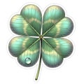 Iridescent Four-leaf Clover Royalty Free Stock Photo
