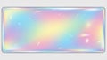 Iridescent Holographic Gradient Background with Subtle Light Flares and Rounded Corners Royalty Free Stock Photo