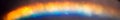 Iridescent holographic rainbow banner. Colorful lens flare bokeh background texture