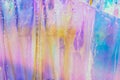 Iridescent holographic Rainbow Crystal Abstract