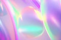 Iridescent neon background. Holographic Abstract soft pastel colors backdrop. Hologram Foil Aesthetic. Trendy vaporwave creative