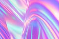 Iridescent neon background. Holographic Abstract soft pastel colors backdrop. Hologram Foil Aesthetic. Trendy vaporwave creative