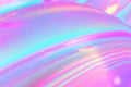 Iridescent neon background. Holographic Abstract soft pastel colors backdrop. Hologram Foil Aesthetic. Trendy vaporwave creative