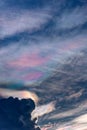 Iridescent Pileus Cloud and sky