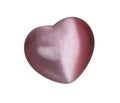 Iridescent Pink Heart Stone Royalty Free Stock Photo