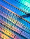 Iridescent Silicon Wafer Microchip Surface Royalty Free Stock Photo