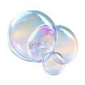 Iridescent Soap Bubbles HighRes Image On Transparent Background Royalty Free Stock Photo