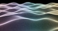Iridescent soft mesh waves layered abstract surface texture Royalty Free Stock Photo