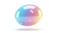 Iridescent Sphere on White Royalty Free Stock Photo