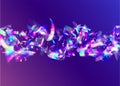 Iridescent Tinsel. Light Background. Laser Colorful Wallpaper. F Royalty Free Stock Photo